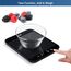 Vitafit 15kg Küchenwaage Digital, Hohe Genauigkeit 1g durch Unser Professionelle Fabrik Seit 2001, Waage Küche zum Kochen und Backen, Große Plattform 215x180mm, 3 AAA-Batterien, Schwarz