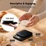 NUTRI FIT Digitale Mini Küchenwaage aus Kunststoff, Tragbare Lebensmittelwaage zum Backen Kochen, 5kg/11lb, großes LCD-Display, 2*AAA Batterien- Schwarz