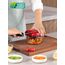 Geedel Zwiebelschneider, 500ML Zwiebel Zerkleinerer mit Seilzug, Gemüseschneider Zerkleinerer Manuell mit Edelstahlklingen, Multizerkleinerer Zwiebelhacker für Gemüse, Obst, Zwiebeln, Nüsse, Knoblauch