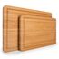 Blumtal Schneidebrett aus 100% Bambus L - 2cm dickes Holzbrett antibakteriell - massives Schneidebrett Holz + Saftrille - Holzschneidebrett 38x25x2cm - Alternative zu Kunststoff