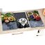 KESPER | Multi-Glasschneideplatte 2er Pack, Material: Glas, Maße: 52 x 30 x 0.5 cm, Motiv: Healthy Kitchen, Farbe: Grau | 36543 13