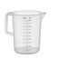 APS Messbecher 5 Liter, Ø 20,5 x H: 25,5 cm, Kunststoffbecher mit geprägter Maßskalierung außen, geschlossener Griff, 1- und ml-Liter- Einteilung, spülmaschinengeeignet