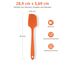 315℃ Hitzebeständiger Großer Silikon Spatel: U-Taste Antihaft Flexibler Nahtloser Teigschaber, Backen Kochen Silikon Küchenutensilien mit Nylonkern zum Mischen Rühren Schaben (29cm, Orange)