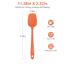 315℃ Hochhitzebeständiger Silikon Löffel Spatel: U-Taste Flexibler Nahtloser Gummispatel, Backen Kochen Silikon Teigschaber für Antihaftbeschichtetes Kochgeschirr Mischen Schaben (29cm, Orange)