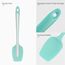 315℃ Hochhitzebeständiger Silikon Löffel Spatel: U-Taste Flexibler Nahtloser Gummispatel, Backen Kochen Silikon Teigschaber für Antihaftbeschichtetes Kochgeschirr Mischen Schaben (29cm, Aqua Sky)