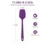 315℃ Hochhitzebeständiger Silikon Löffel Spatel: U-Taste Flexibler Nahtloser Gummispatel, Backen Kochen Silikon Teigschaber für Antihaftbeschichtetes Kochgeschirr Mischen Schaben (29cm, Lila)