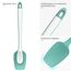 U-Taste 36 cm extra großer Löffelspatel aus Silikon: 315°C hitzebeständiger Kochlöffel in Lebensmittelqualität, nahtloses flexibles Küchengerät zum Backen Rühren Schaben Schöpfen Servieren (Aqua Sky)