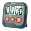 ThermoPro TM03W Küchentimer, digitaler Kochtimer mit großem LCD-Display, große Ziffern, Alarmlautstärke, einstellbare Timer, Uhr, multifunktionaler Countdown-Timer