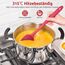 U-Taste 36 cm extra großer Löffelspatel aus Silikon: 315°C hitzebeständiger Kochlöffel in Lebensmittelqualität, nahtloses flexibles Küchengerät zum Backen Rühren Schaben Schöpfen Servieren (Rot)