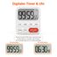 LIORQUE Digitaler Küchentimer Magnetisch Stoppuhr Timer mit Uhr, Magnet, 3-stufiger Lautstärke, LCD Anzeige für Kochen, Sport, Studieren, 2 AAA Batterien inklusive Rot