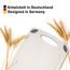 EXITOSO Das Original Schneidebrett aus PP-Material & Weizenstroh, Saftrille und Griff, Frankfurter Brett, Spülmaschinenfest und antibakteriell Brotbrettchen, Schneidbrett 32x20