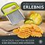 Edelfeld Wellenschneider für Pommes, Obst & Gemüse [TESTSIEGER] - Spülmaschinengeeignetes Wellenmesser - Riffelmesser für Erwachsene & Kinder - Solides Wellenschnittmesser aus Edelstahl - Für BLW
