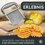 Edelfeld Wellenschneider für Pommes, Obst & Gemüse [TESTSIEGER] - Spülmaschinengeeignetes Wellenmesser - Riffelmesser für Erwachsene & Kinder - Solides Wellenschnittmesser aus Edelstahl - Für BLW