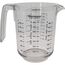 Westmark 2 Messkannen/-Becher mit mehrsprachigen Messskalen und verschiedenen Maßeinheiten, Füllvolumen: 1 Liter, Kunststoff, Gerda, Transparent, 306822E3