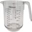 Westmark Set, 2-tlg.: 1 Messkanne + 1 Messbecher mit Feinmesskegel, mehrsprachig und mit verschiedenen Maßeinheiten, Füllvolumen: 0,5 + 1 Liter, Gerda, Kunststoff, Transparent, 306822E7