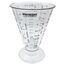 Westmark Messbecher, Mit Feinmesskegel, mehrsprachigen Messskalen und verschiedenen Maßeinheiten, Trichterform, Füllvolumen: 0,5 Liter, Kunststoff, Gerda, Transparent, 30762270