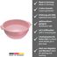 Westmark Seiher/Sieb, Mit Griffmulden und Aufsatzrasten, Kunststoff, Rosa, 2126221P