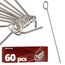 4smile Rouladennadeln - 60 Stück Rouladennadeln Edelstahl rostfrei 10 cm - Handliche Rouladenspieße mit scharfen Spitzen als funktionaler Ersatz für Rouladenklammern