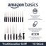 Amazon Basics Premium Messerblock, 18 Stück, Schwarz