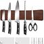 HOSHANHO Magnetleiste Messer, Messerhalter Magnetisch für Wand, Magnet Messerhalter Holz Knife Holder für Utensilien und Aufbewahrung Magnetisch Werkzeuge, 25cm