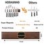 HOSHANHO Magnetleiste Messer, Messerhalter Magnetisch für Wand, Magnet Messerhalter Holz Knife Holder für Utensilien und Aufbewahrung Magnetisch Werkzeuge, 40cm