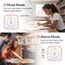 Yunbaoit Visueller Timer für Kinder & Erwachsene, 60 Minuten Einhorn Countdown Timer mit Stummer Flash Funktion, Zeitmanagement Tool für Klassenzimmer, Haus, Küche, Büro (Rose)