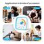 Yunbaoit Visueller Timer für Kinder & Erwachsene, 60 Minuten Regenbogen Countdown Timer mit Stummer Flash Funktion, Zeitmanagement Tool für Klassenzimmer, Haus, Küche, Büro (Blau)