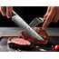 SHAN ZU Steakmesser-Set 7-teilig, 11 cm Damast-Steakmesser mit Block, japanisches Küchenmesser-Set mit Wellenschliff aus Hartstahl mit ergonomischem G10-Griff und Geschenkbox – PRO Series