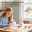 Yunbaoit Visueller Timer für Kinder & Erwachsene, 60 Minuten Regenbogen Countdown Timer mit Stummer Flash Funktion, Zeitmanagement Tool für Klassenzimmer, Haus, Küche, Büro (Weiß)