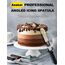Anaeat Glasurspatel, professioneller, abgewinkelter, versetzter Kuchenspatel mit 15 cm langer Edelstahlklinge – verdicktes Zuckergussmesser zum Dekorieren von Kuchen, Gebäck und Backen