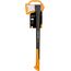Fiskars Spaltaxt, Inklusive Klingen- und Transportschutz, Länge: 71 cm, Antihaftbeschichtet, Hochwertige Stahl-Klinge/Glasfaserverstärkter Kunststoff-Stiel, Schwarz/Orange, X21–L, 1,63 kg, 1015642