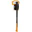 Fiskars Spaltaxt, Inklusive Klingen-/Transportschutz, Länge: 96 cm, Antihaftbeschichtet, Hochwertige Stahl-Klinge/Glasfaserverstärkter Kunststoff-Stiel, Schwarz/Orange, X27–XXL, 2,57 kg, 1015644