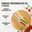 Victorinox Swiss Classic, Küchenmesser Set, 3teilig, Gemüse-, Tomaten- und Frühstücksmesser, Robuster Kunststoffgriff, Rostfreier Stahl, Farbig