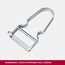 Victorinox Sparschäler, Kartoffelschäler, Peeler, Extra Scharfe Klinge, Gerader Schliff, Rostfreier Stahl, Metall