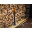 Fiskars Spaltaxt, Inklusive Klingen- und Transportschutz, Länge: 72 cm, Antihaftbeschichtet, Hochwertige Stahl-Klinge/Glasfaserverstärkter Kunststoff-Stiel, Schwarz/Orange, X25–XL, 2,4 kg, 1015643