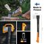 Fiskars Spaltaxt, Inklusive Klingen-/Transportschutz, Länge: 60 cm, Antihaftbeschichtet, Hochwertige Stahl-Klinge/Glasfaserverstärkter Kunststoff-Stiel, Schwarz/Orange, X17–M, 1,53 kg, 1015641