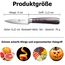 PAUDIN 9 cm Gemüsemesser, Scharf Obstmesser Schälmesser Küchen Messer Ergonomischer Griff Deutscher Edelstahl mit scharfer Klinge