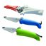 Kuhn Rikon 21270 Kinderkitchen Rüstmesser, 18/8 Edelstahl, Weiss, Blau & Grün