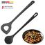 Westmark Spitzlochlöffel + Rühr-/Kochlöffel-Set, 2tlg., Hochhitzebeständig bis 270 °C, Kunststoff, Gentle-Plus, Schwarz, 288722E9