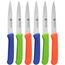 GRÄWE Gemüsemesser, 6er Set, kleines Küchenmesser-Set, Obstmesser, Schälmesser, Edelstahl, Bunt, super scharf geschliffen