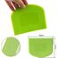 Teigschaber Teigschaberkarte Silikon,Dough Scraper card Spatelset für Kuchen, Pizza, Brotschneiden, Küchenbedarf für Brot Backen Kuchen Enthusiasten Anfänger Profi Bäcker (Weiß+Grün)