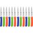 GRÄWE Gemüsemesser, 12 Set, kleines Küchenmesser-Set, Obstmesser, Schälmesser, Edelstahl, bunt, super scharf geschliffen