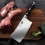 SHAN ZU Hackmesser Fleichmesser Chinesisches Hackmesser 17.8cm 21 ° Klinge verdickte Klinge zum Knacken von Knochen- Classic Series