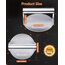 Warmodern Burgerpresse, 5,5 Zoll Round Edelstahl Smash Burger Press, Professionelles Edelstahl Burgerpresse Grillzubehör für Flat Top Grill, Hamburgerpresse und Squeeze Grease, Leicht zu Reinigen