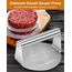 Warmodern Burgerpresse, 5,5 Zoll Edelstahl Smash Burger Press, 100 Stück Burgerpapier, Hamburgerpresse und Squeeze Grease, Leicht zu Reinigen