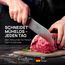 Schwertkrone® Santoku Messer [MADE IN SOLINGEN - GERMANY] - Filetiermesser Fisch - Santokumesser Fischmesser Fleischmesser extrem Scharf - Kochmesser Küchenmesser scharf - Chef Knife (Klinge: 17cm)