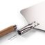 Blumtal Pizzaschieber 30,5x30,5 cm Fläche + abnehmbarer Holzgriff 46,5 cm - Pizzaschaufel ultra robust - Pizza Schieber/Brotschieber - Pizza Zubehör Pizzaheber mit Aufhängehook