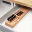 ZWILLING Schubladen-Einsatz für Küchenmesser, Messerhalter aus Holz, Aufbewahrung für 8 Messer, Braun