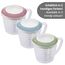 Westmark Rührbecher/Messkanne mit Spritzschutz, Deckel und Ausgießer, Kunststoff, Füllvolumen: 1,4 Liter, Helena, Transparent/Rosa, 3105227P, 1 – Pack