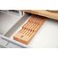 ZWILLING Schubladen-Einsatz für Küchenmesser aus Holz, Aufbewahrung für 12 Messer, 41 x 15,5 x 4,8 cm, Braun